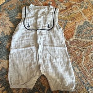 Nautical Gray Kids One Piece